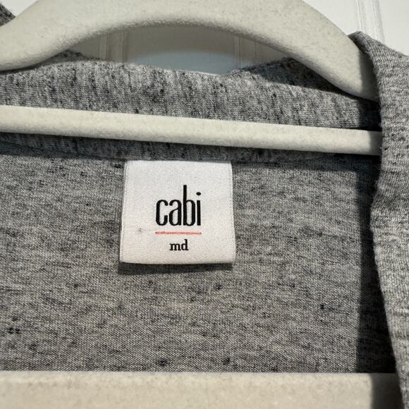 Cabi Gray Popover Long Sleeve Top Size Medium - Picture 3 of 5